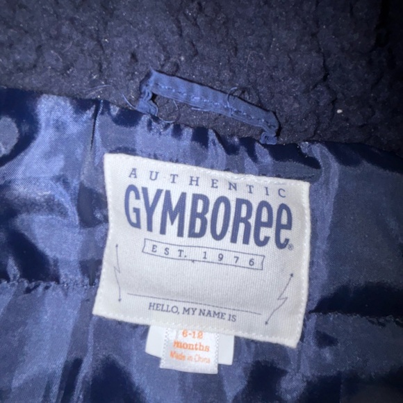 Gymboree Baby Navy Blue Parka with Faux Fur Trim - Picture 5 of 6